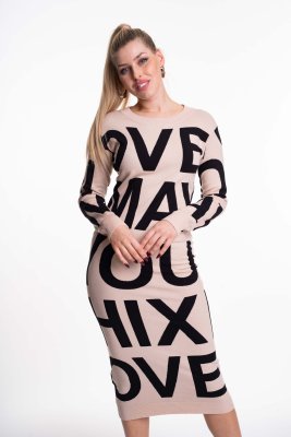 Patrícia hosszú kötött ruha/ F