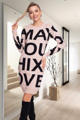 Patrícia rövid kötött ruha/ F