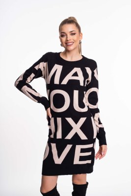 Patrícia rövid kötött ruha/ F