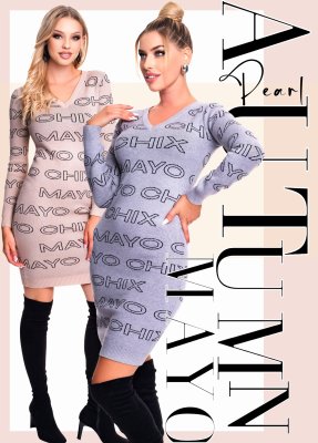 Plum kötött ruha/ F