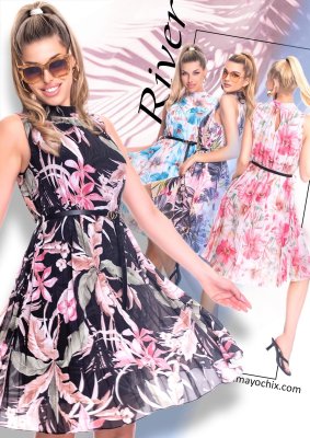 River mintás ruha II./ S