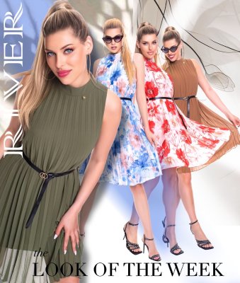 River mintás ruha/ S