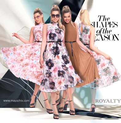 Royalty mintás ruha/ S