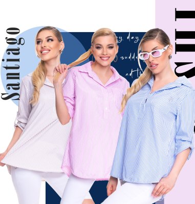 Santiago csíkos blúz/ S