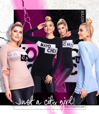 Silver kötött pulóver/ F