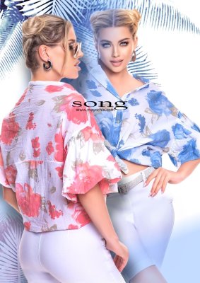 Song mintás blúz/ S