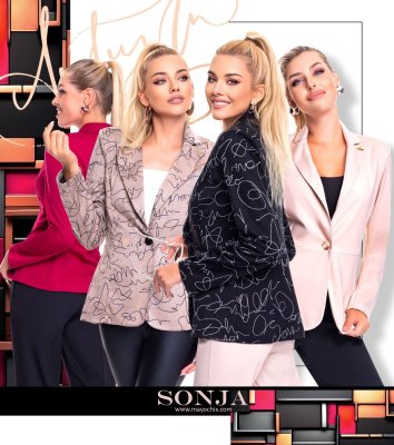 Sonja mintás blézer/ F