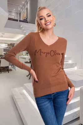 Wessex hímzett pulóver/ F