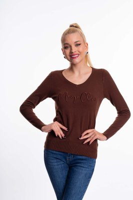 Wessex hímzett pulóver/ F