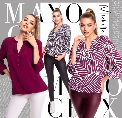 Michelle mintás blúz/ F