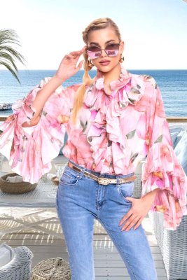 Montepulciano mintás blúz/ S