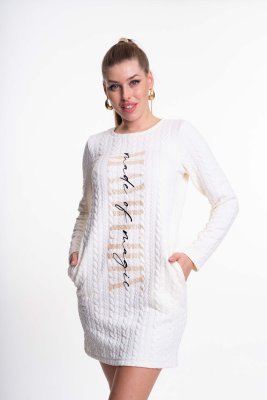 Monteverdi fonott mintás ruha/ F