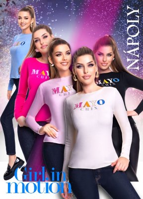 Nápoly pulóver színes hímzéssel/ F