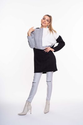 Nascar fonott mintás tunika/ F