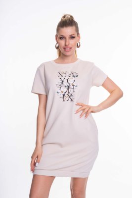 Pirinas virágmintás ruha/ S