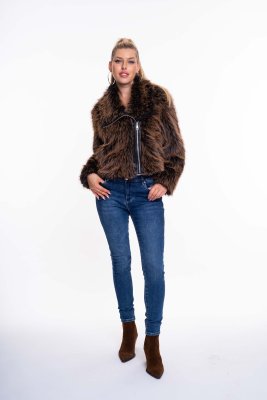 Solid műszőrme kabát/ F