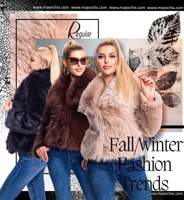 Regular műszőrme kabát/ F