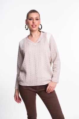 Soft fonott mintás felső/ F