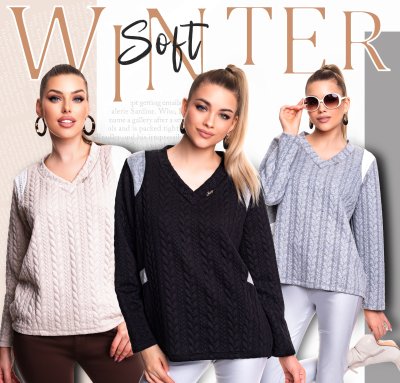 Soft fonott mintás felső/ F