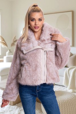 Solid műszőrme kabát/ F