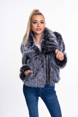 Solid műszőrme kabát/ F