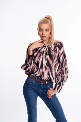 Tanquray mintás blúz/ F