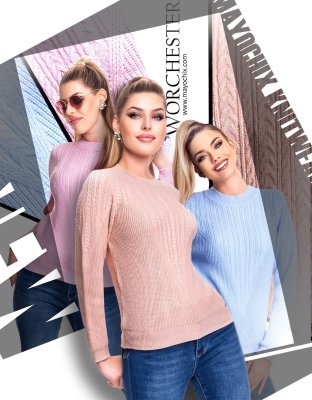 Worcester kötött pulóver/ F